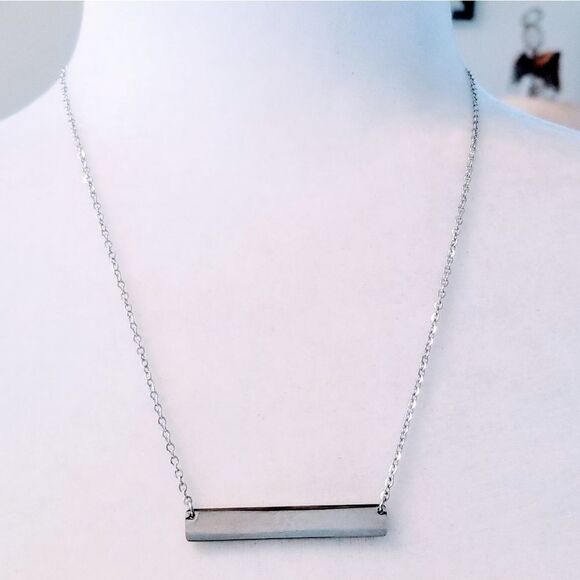 Baby is due in September Engraved Stainless Steel Necklace NEW - Picture 3 of 6